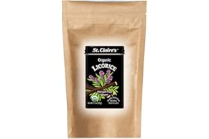 ST. CLAIRE'S ORGANICS St. Claire's Organic Herbal Pastilles, (Licorice, 8 Ounce Bag, over 240 pieces) | Gluten-Free, Vegan, GMO-Free, Plant-based, Allergen-Free | Made in the USA in a Dedicated Allergen-Free Facility