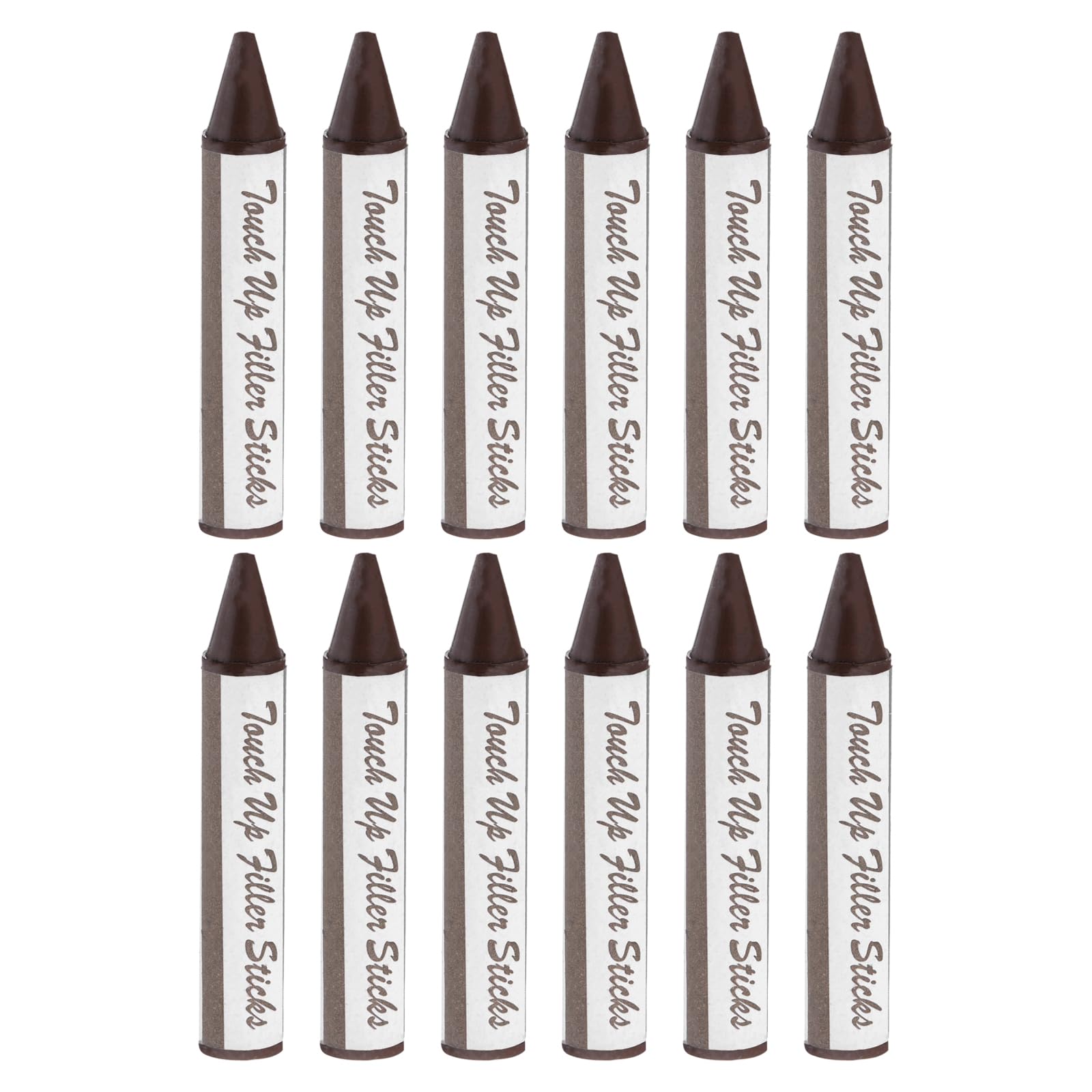 PATIKIL Furniture Markers Touch Up, 12 Pcs Wax Wood Filler Sticks Furniture Repair Crayons for Scratches, Wood Floor, Holes, Tables, Mahogany