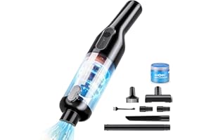 Car Vacuum Cleaner 100W/22Kpa/30Mins,Lightweight Mini High Power Portable Handheld Cordless Vacuum Pro Small Rechargeable Ext