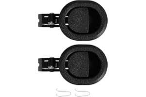 KICHOUSE 2Pcs Black Recliner Handle Replacement Lever with Hooks, Sofa Chair Pull Handle Repair Parts for