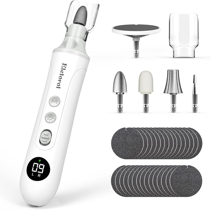 Eletorot Cordless Manicure Pedicure Set 9-Speed Nail Drill with Attachments