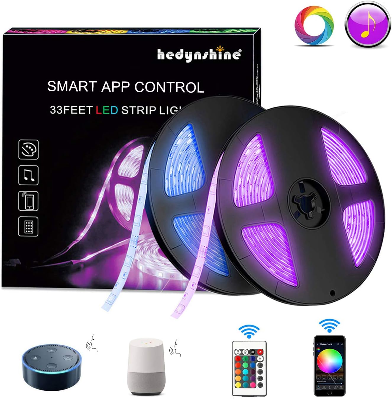 hedynshine 300 ledes smd 5050 rgb