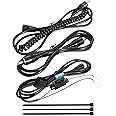 Heated Shield Cord, Mellbree Snowmobile Helmet Heated Shield Cord Replacement Electric Shield Wire Tight Hook Up A Heated Shu