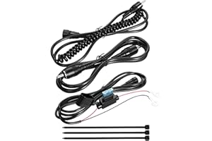 Mellbree Heated Shield Cord, Snowmobile Helmet Heated Shield Cord Replacement Electric Shield Wire Tight Hook Up A Heated Shueld (Kit)