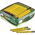 Ticonderoga Golf Pencils With Erasers, #2 HB Lead, Yellow, Pack Of 72