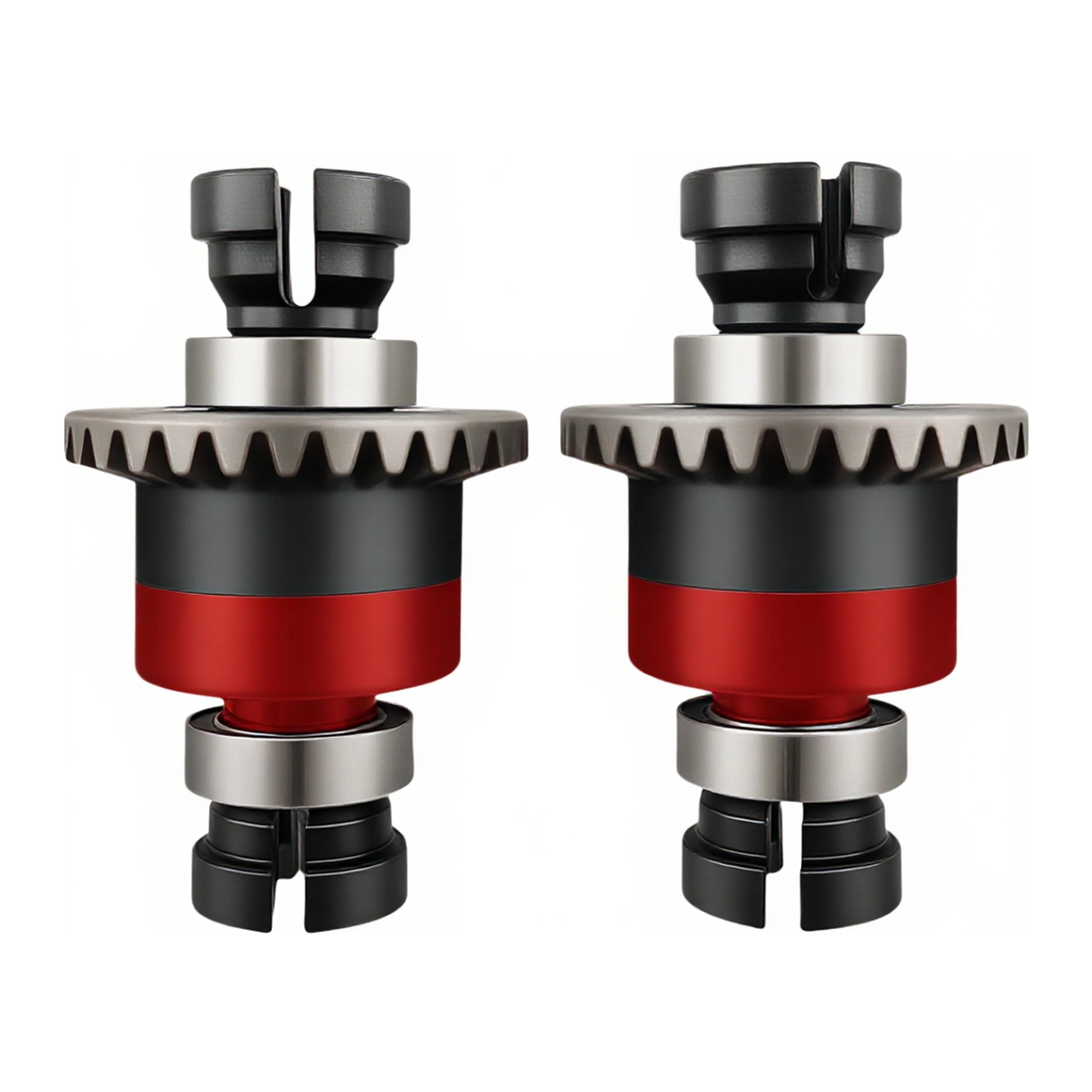 Photo 1 of Metal Differential Set (2PCS) Front & Rear 30T 0.8Mod Upgrade for Arrma 1/18 Granite GROM, Typhon GROM, 1/14 Mojave GROM, Replaces #ARA311177#ARA311177V2 (Red)