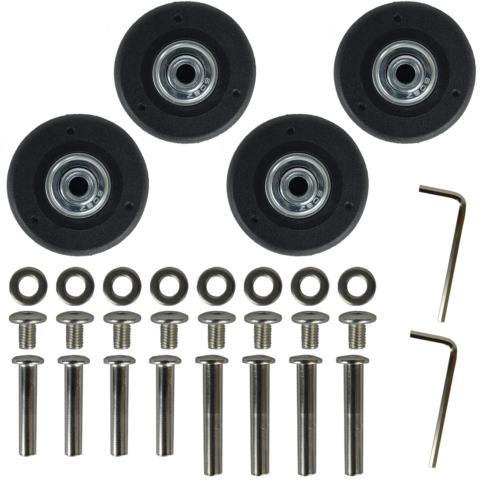 Mua Set of 4 Suitcase Tire Replacement Kit (Silent Wheel Diameter 2.0
