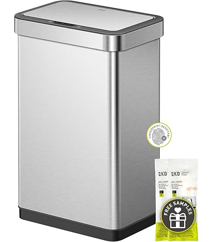 Amazon.com: EKO Horizon Sensei Trash Can, Rectangular Type