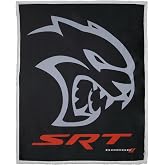 Detroit Shirt Company Dodge SRT Hellcat Sherpa Fleece Throw Blanket Supersoft and Warm 50" X 60"