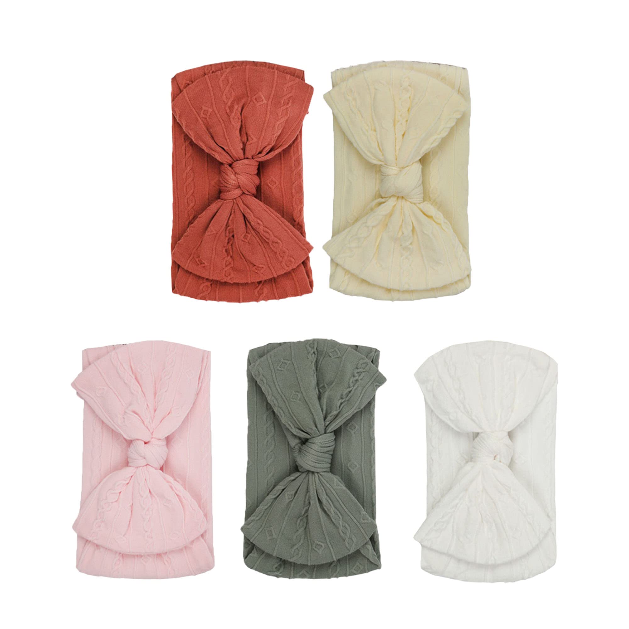 ROYAL ICON Baby Headbands for Baby Girls - Soft Comfortable Baby Bows and Headbands - Ideal for Keeping Little Princess Fashionable with Baby Girl Bows and Headbands (Pattern 2) — image 1