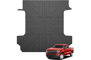 JTYZSM Truck Bed Mat for 2019-2025 2026 Chevy Silverado/GMC Sierra 1500 5.8FT Crew Cab Short Bed Liner All Weather Bed Cargo Mat Only for 19-26 Chevrolet Silverado/GMC Sierra 1500 Accessories