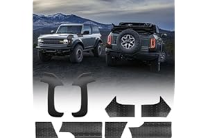 LitMiRaCle Corner Edge Protector Set Ford Bronco Accessory, Anti Scratch Guards Protector, Corner Guards Trim Cover Compatible for Ford Bronco 2021 2022 2023 2/4 Doors, Black, 6PCS