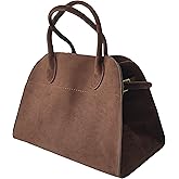 Suede Large Tote Bag for Women Leather Bag Retro Purses Crossbody Bag Trendy Handbag Work Bag 2024