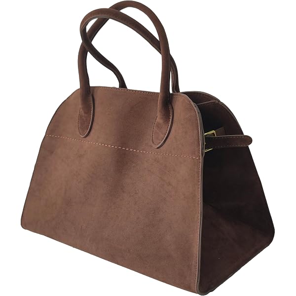 Esme Convertible Bag * Final Sale* – Aerosoles AEROSOLES Brown Suede Satchel Bag main image 2