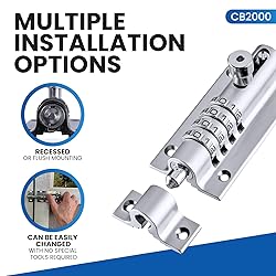 Combi-Bolt CB2000-CHR Sliding Lock Combination