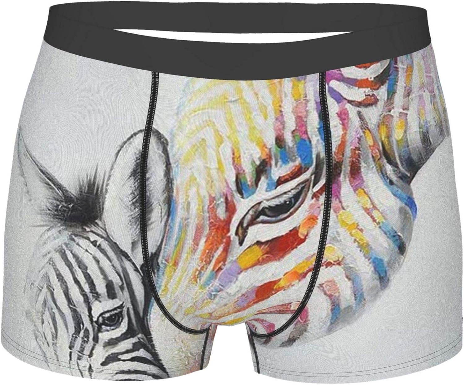 Men'S Boxer Briefs Colorful Zebra Mens Underwear, Boxer Briefs, Men'S
