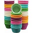 MontoPack 300-Pack Holiday Party Paper Baking Cups - No Smell, Safe Food Grade Inks and Paper Grease Proof Cupcake Liners Per