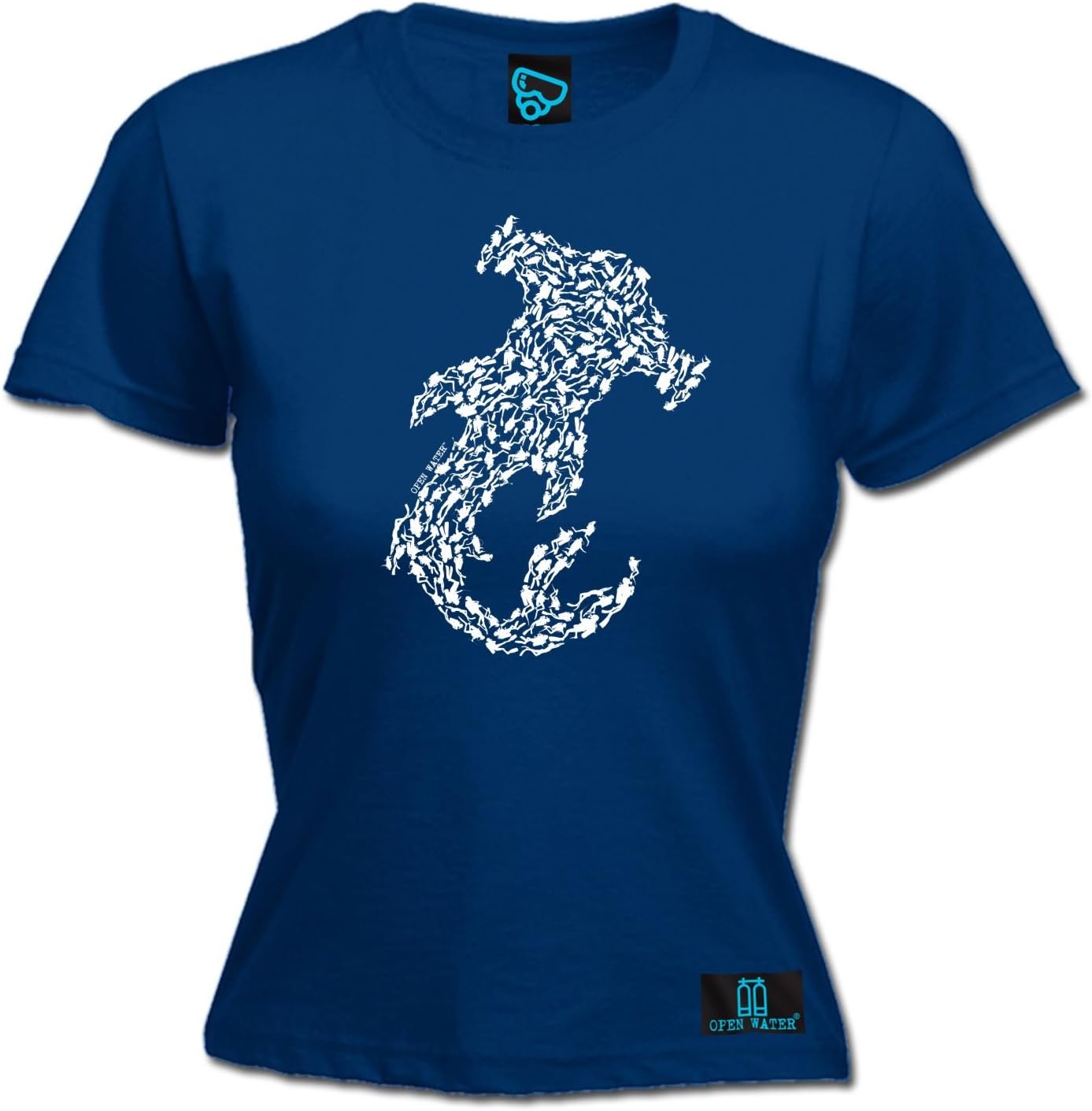 Open Water - Women's Hammerhead Shark Scuba Divers - Fitted T-Shirt