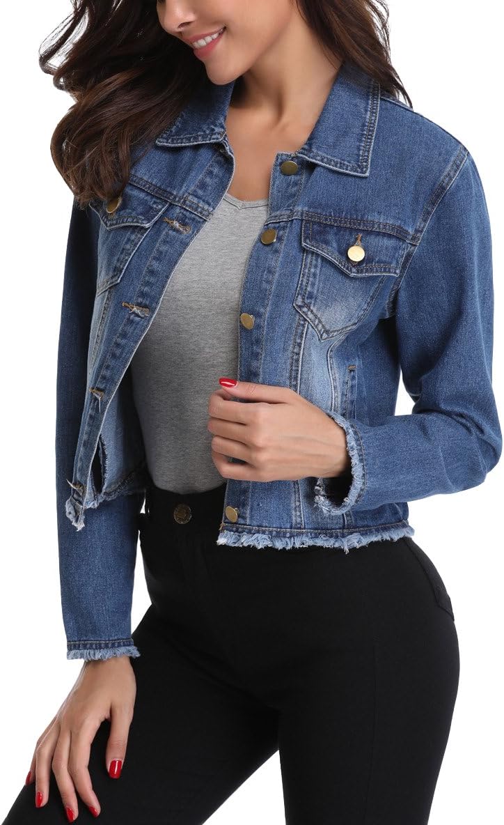jeans jackets for womens amazon