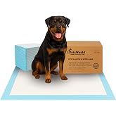 PETSWORLD Extra Large Potty Pads for Dogs, Odor Eliminating 30" x 36", 150 Count Pee Pads for Dogs, Gigantic XL Dog Pads, 5 Layer Ultra Absorbent Technology, Leak Proof Training Pads for Dogs &amp; Cats