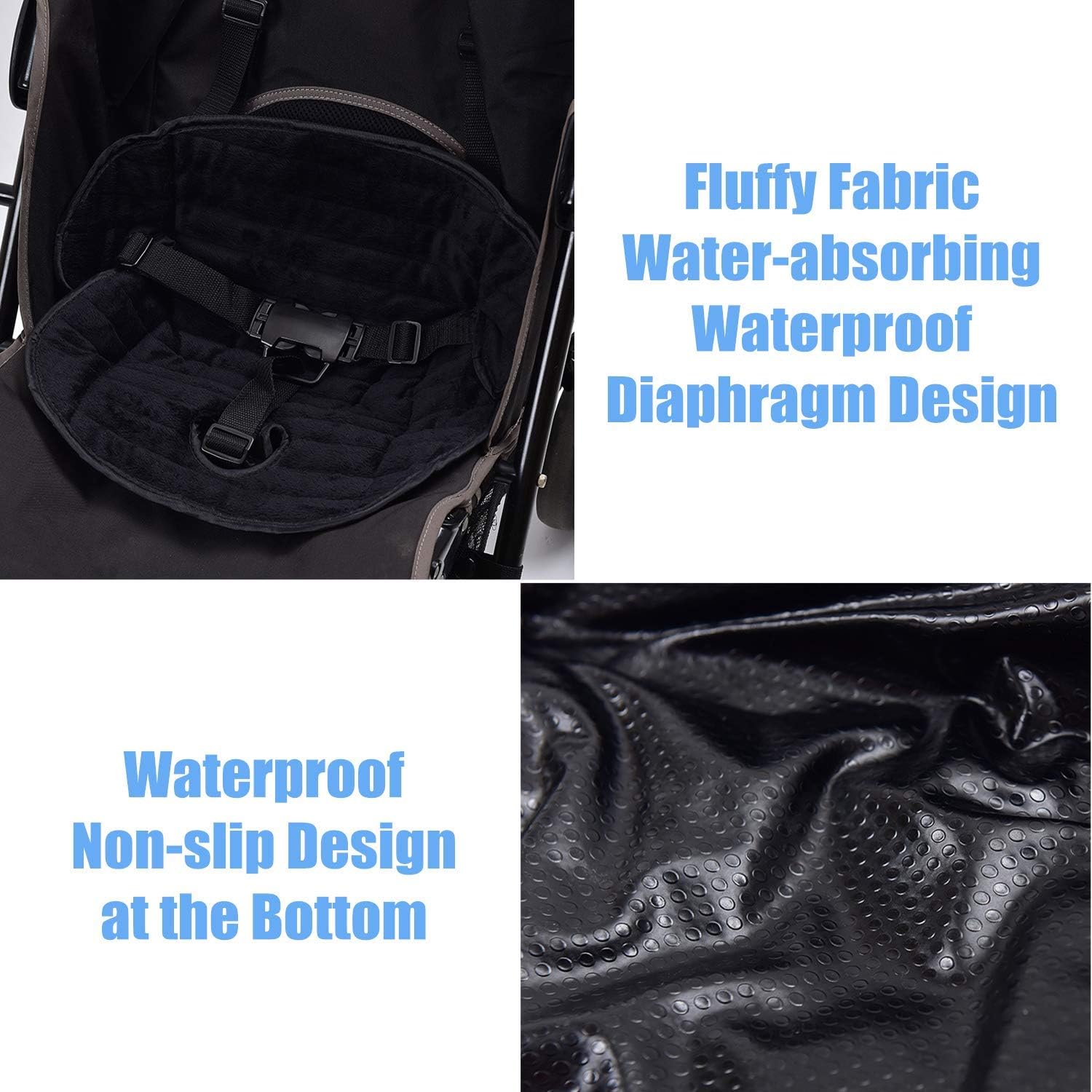 bangminda Kids Car Seat Protector for Potty Training Car Seat Piddle Pad Travel Potty Cover from Crumbs Nappy Leaks Waterproof Carseat Liner for Toddlers Infants Non-Slip Carseat Liner for Strollers - Image 5