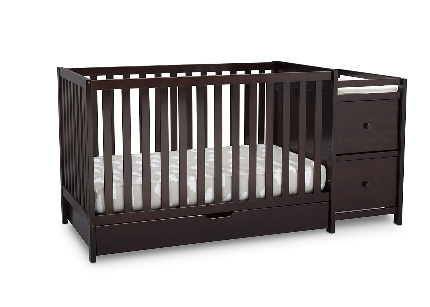 delta crib with drawer