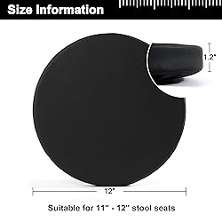 Tromlycs Round Bar Stool Seat Cushion with Elastic