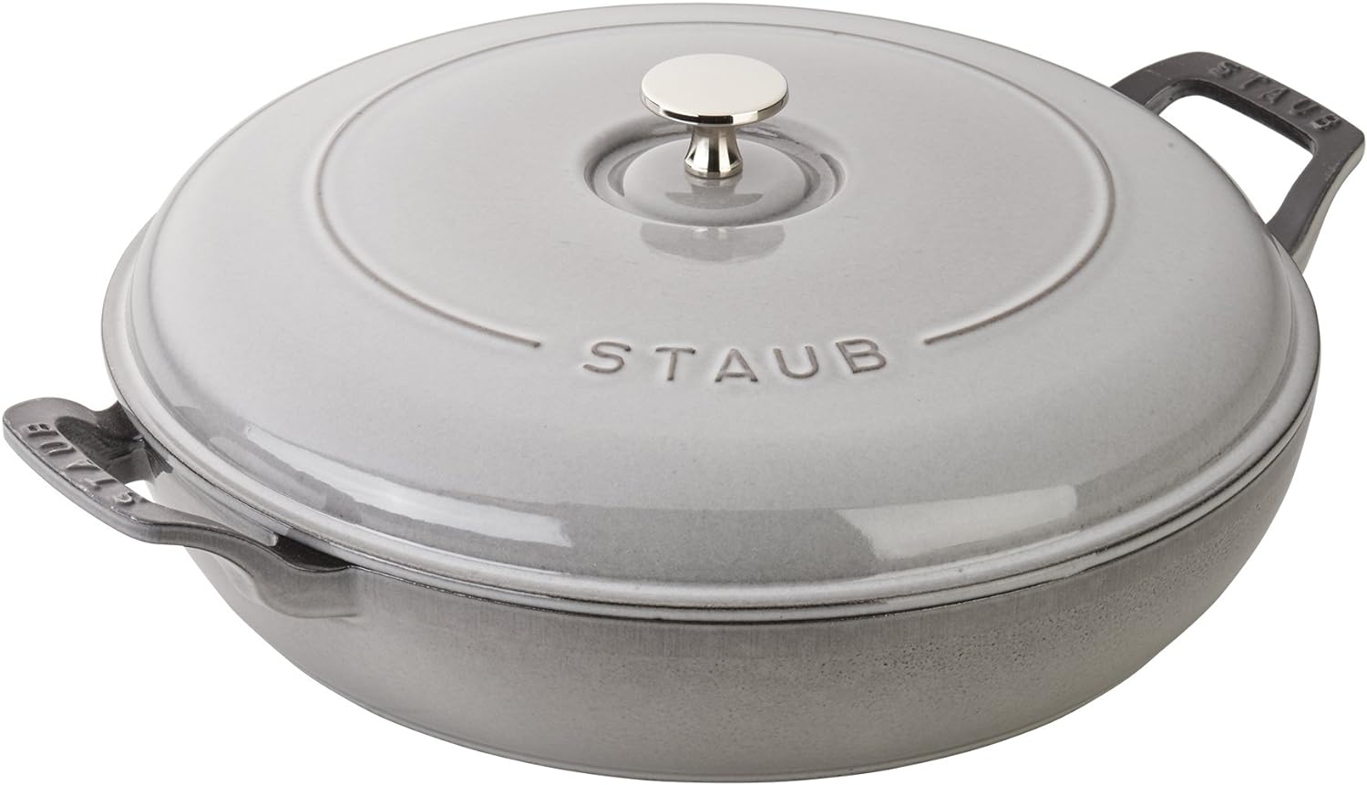 Staub Cast Iron 3.5qt Braiser Graphite Grey Kitchen