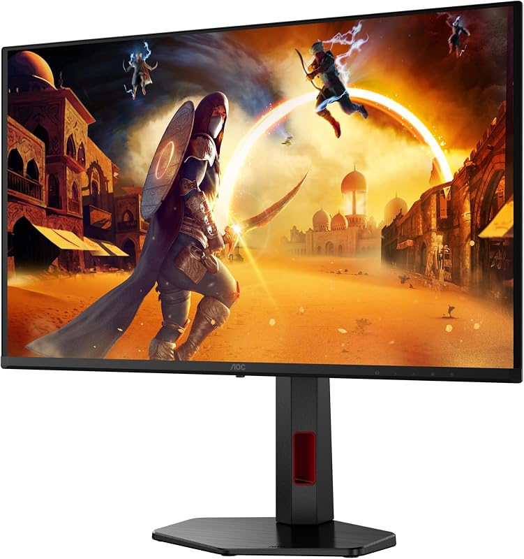 Q27G4SDR 27 Zoll WQHD USB Hub Gaming Monitor, 360Hz, QD-OLED Panel, 0.03ms GtG, HDR400 TrueBlack, G-Sync Compatible, Höhenverstellung,(2560x1440 HDMI 2X 2.1 DP 1x 1.4) Schwarz