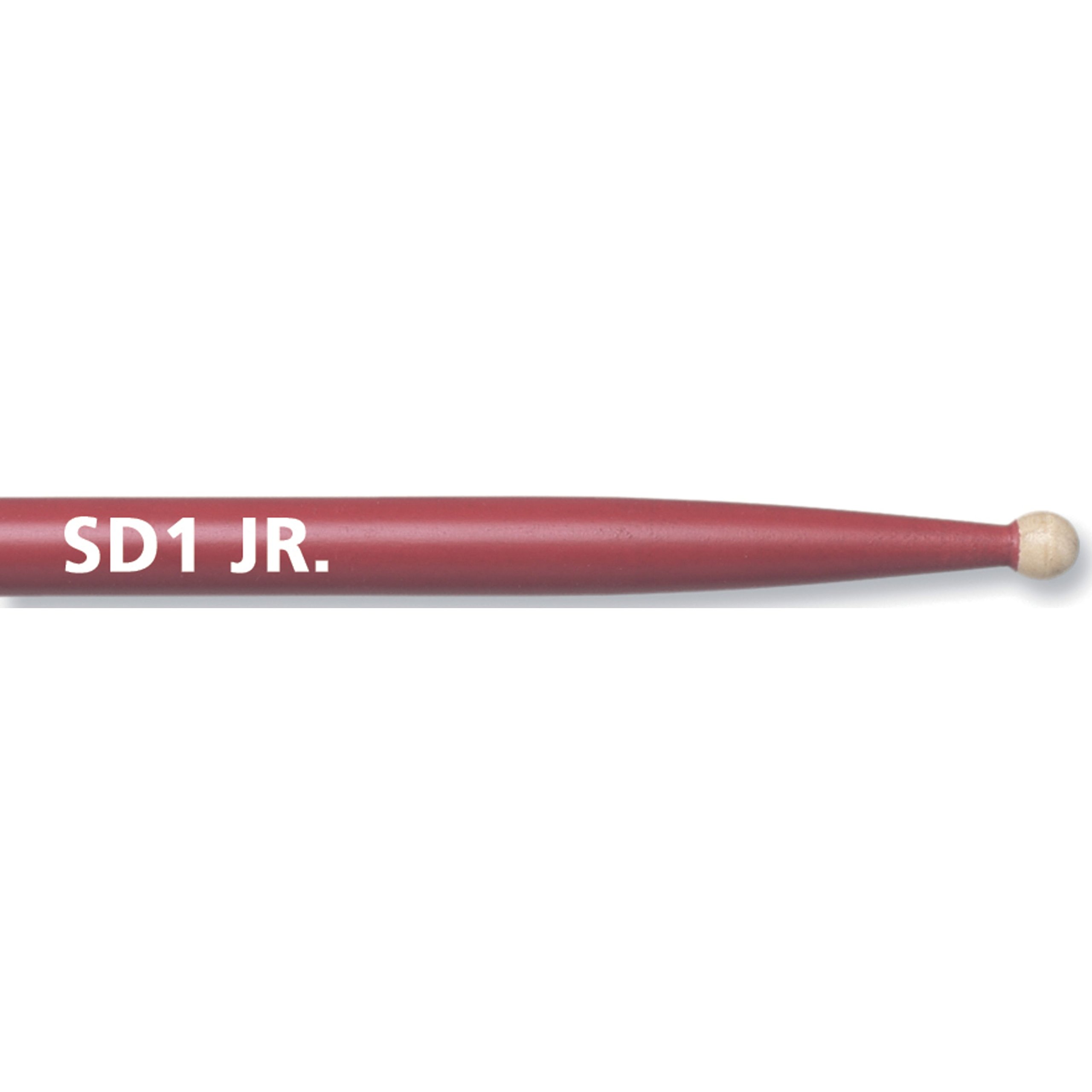 Vic FIrth - American Custom® Drumsticks - SD1 JR - Junior - Maple - Wood Tip - Red