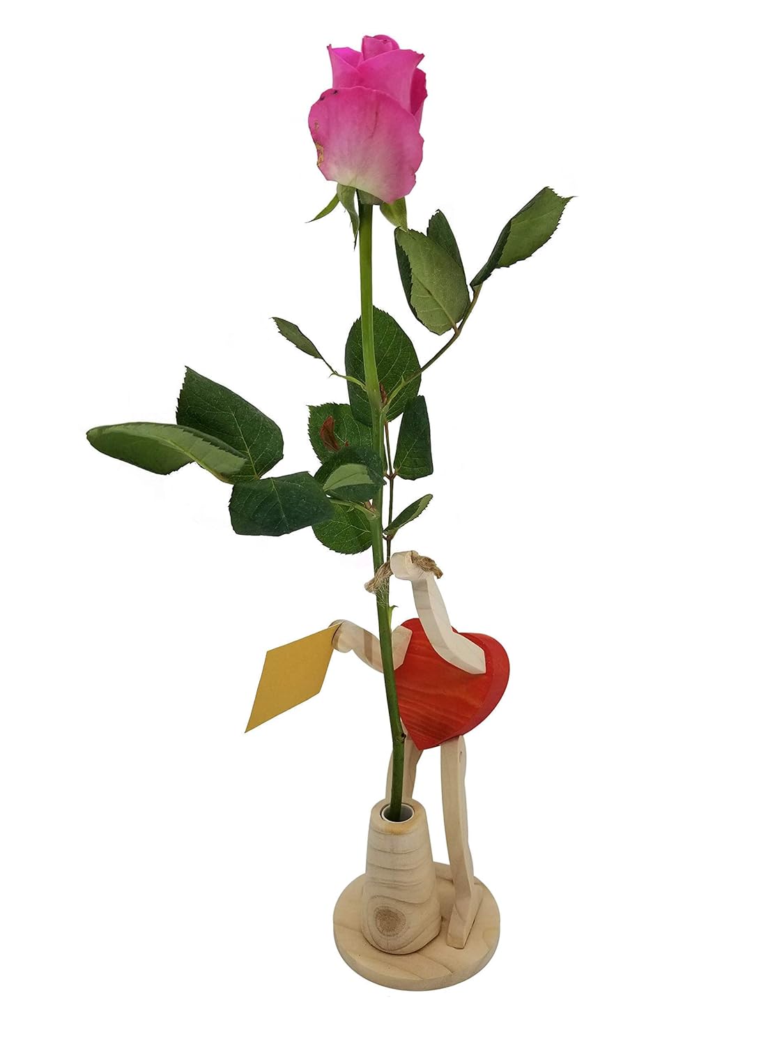 Single Flower Vase Wooden Stand Personalised Gift Amazon Co Uk Handmade