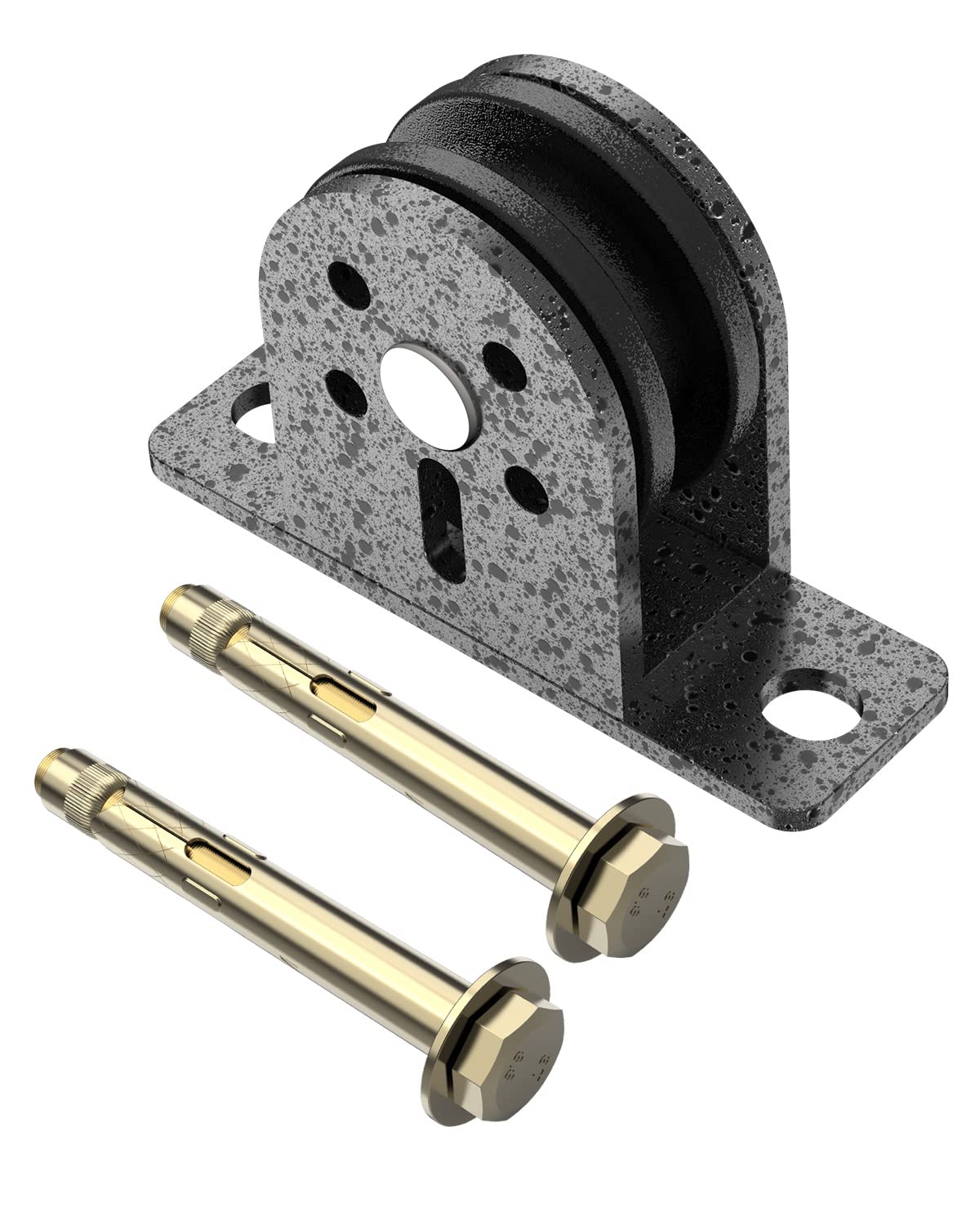 Single Pulley Block, Heavy Duty Silent Lifting Pullys, Wall/Ceiling Mount Pulleys, Fixed Mute Bearing Pulley Loading 300KG Home Gym Accessories for Lifting Weights (1)