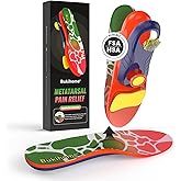 Bukihome Insoles with Metatarsal Foot Pads for Women - Mortons Neuroma Treatment for Foot Pain Relief, Metatarsalgia Insoles with Heel Cushion, L, 9-9.5 Women