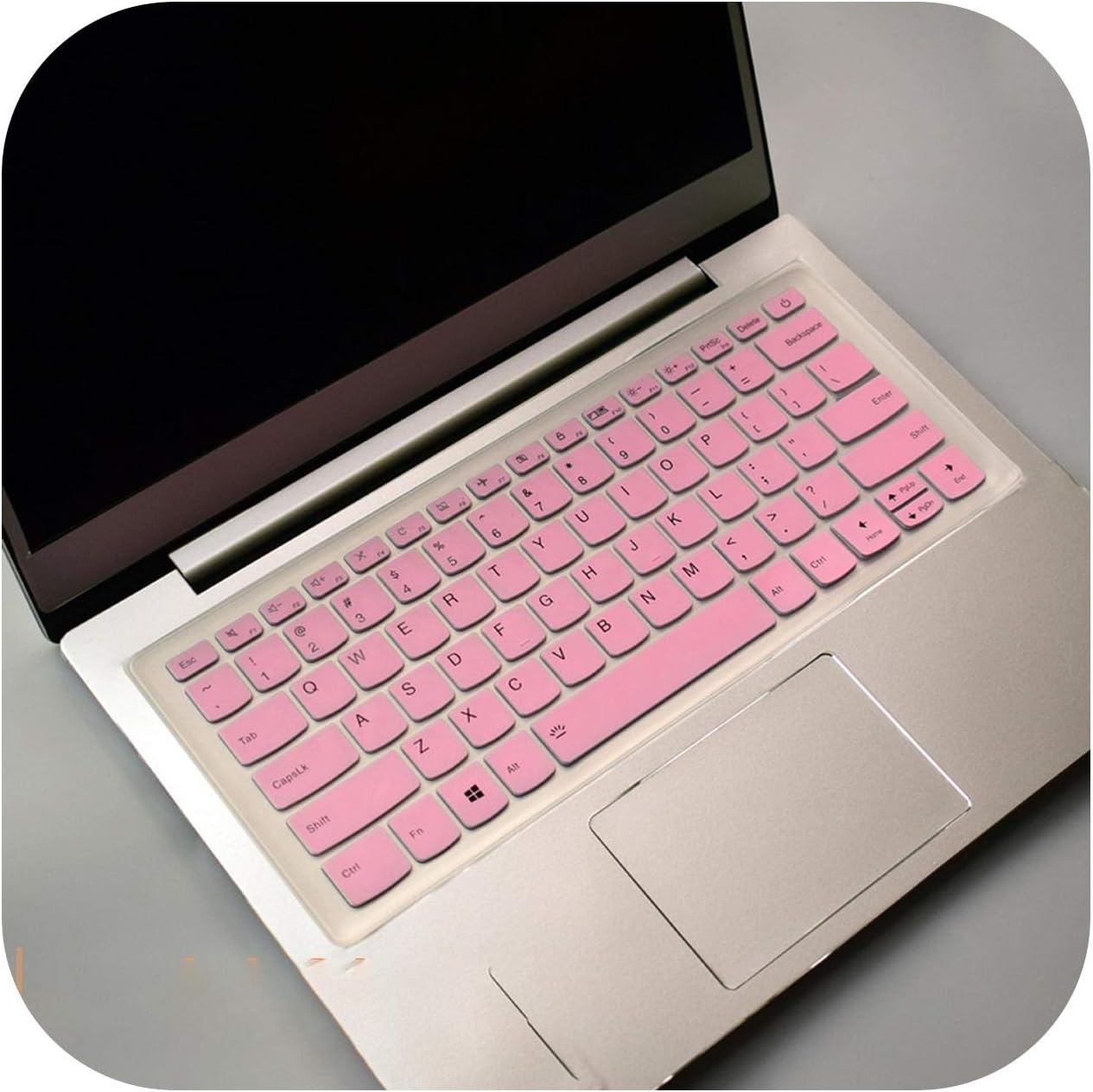 for Lenovo Yoga 530 530s 530 14IKB Yoga 730 730S 530 IdeaPad 330s 530s Miix 630 2018 Silicone Keyboard Cover Skin Protector-Pink-