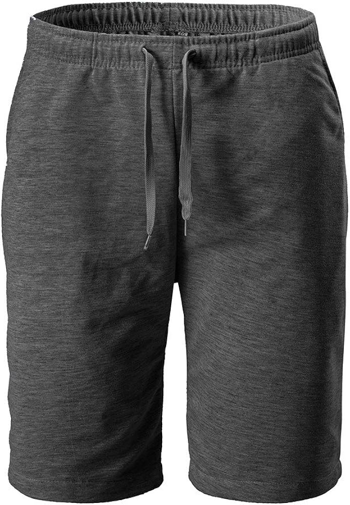 Work Shorts Mens Cotton Casual Solid Classic Fit Sports Running Gym