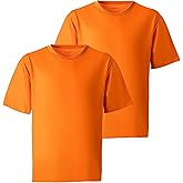 ProtectX 2-Pack High Visibility Short Sleeve T-Shirts for Men Women Comfortable Cotton Blend Athletic Shirt