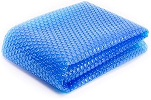 Spa Depot Thermo-Float 16-mil 8ft x 8ft Hot Tub Bubble Cover Floating Spa Blanket - trimmable Heavy-Duty Insulating Solar Heating