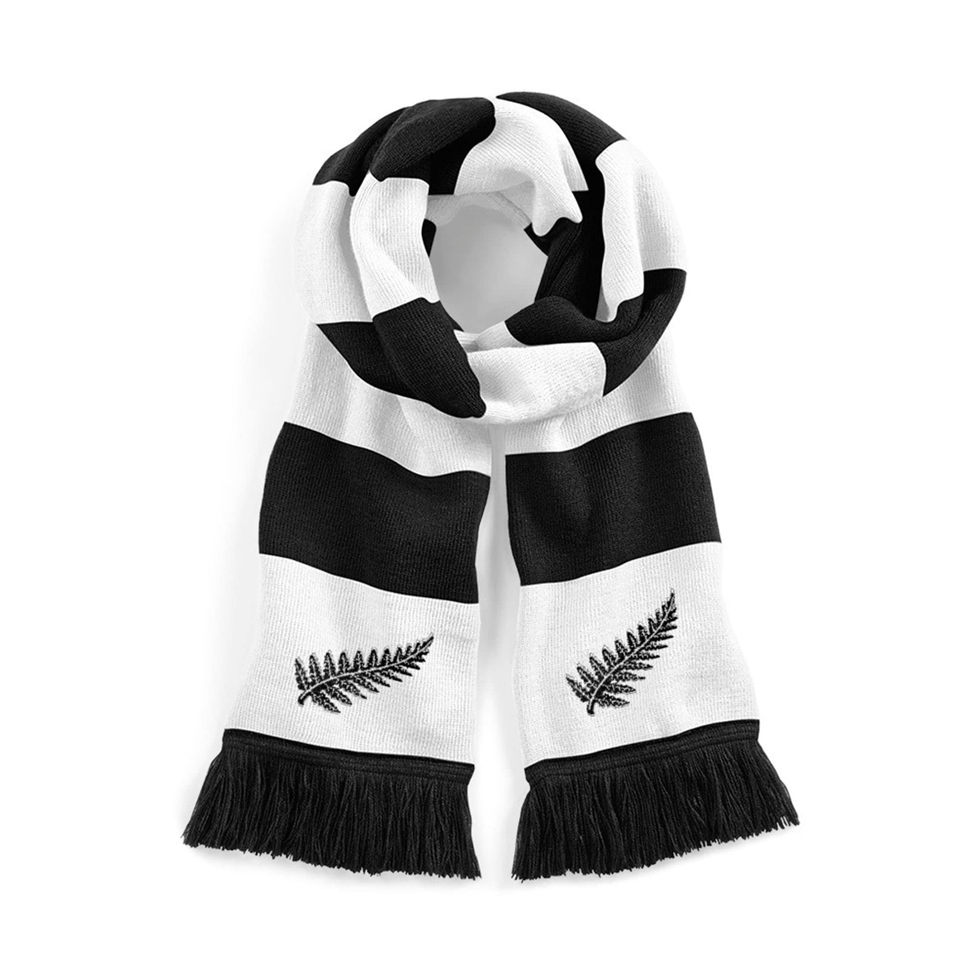 Old School Football New Zealand Retro Traditional Rugby Scarf Embroidered Logo
