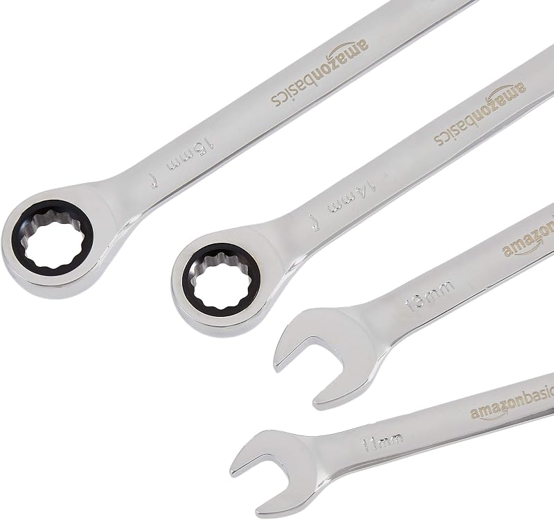 Set di chiavi a cricchetto metriche a 5 pezzi