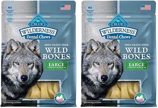 blue wilderness wild bones grain free dental chews