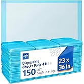Medline Bed Pads Disposable Adult, Puppy Pads, 23x36, 150 Count, Moderate Absorbency, Incontinence Bed Pads, Pee Pads for Adu