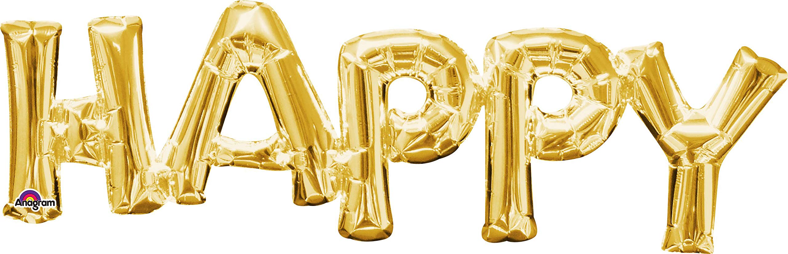 Phrase: 'HAPPY' Gold