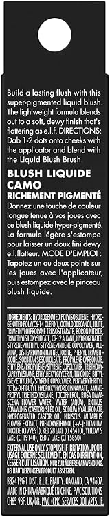 e.l.f. Camo Liquid Blush Pink High-Pigment Dewy Finish 100% Vegan view 7