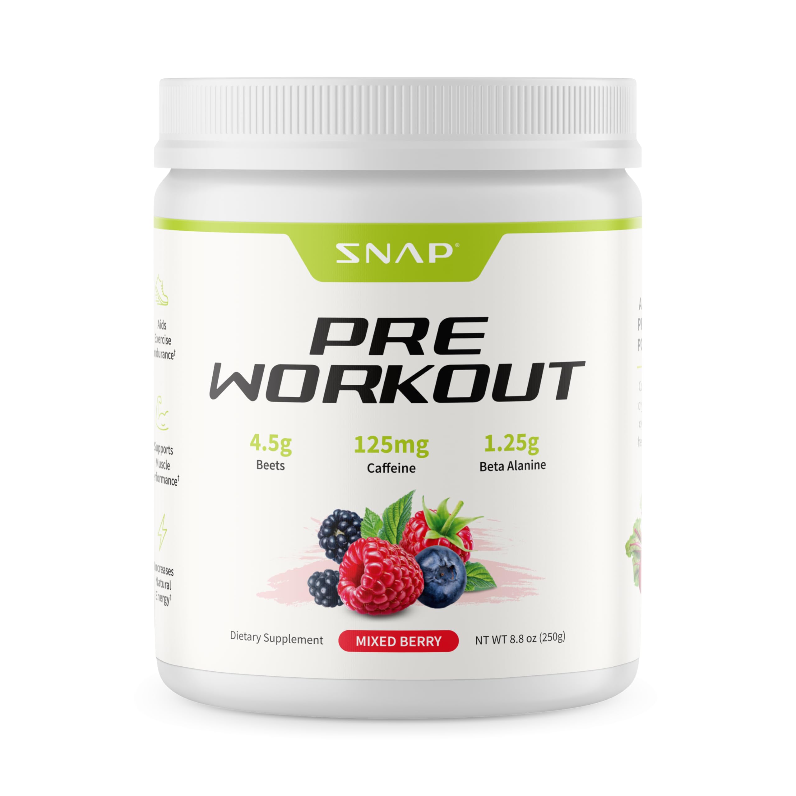 Snap Supplements Pre Workout Beet Root