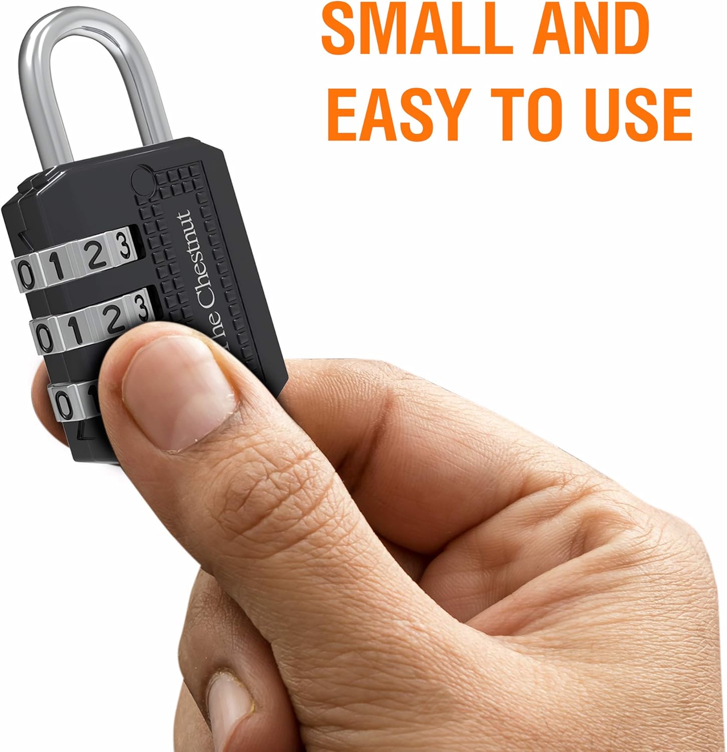 Padlock with 3 Digit Combination - Outdoor Weatherproof Combination Lock - Keyless Resettable Combo - for Luggage, Fence, Travel, Gate, Door, School, Gym, Sports, Toolbox, Case, Employee Lockers, Hasp - - 