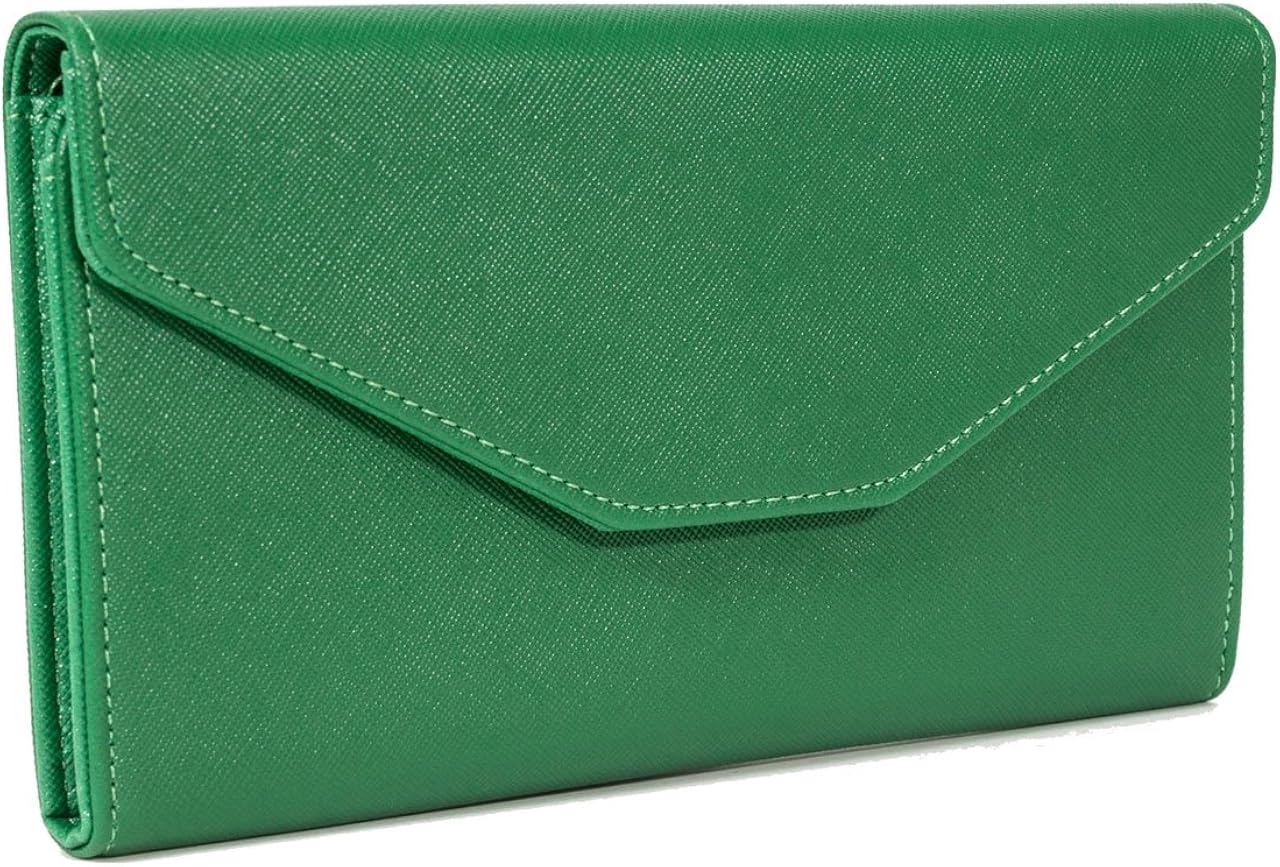 Amazon 磁気防止 通帳ケース 収納力アップ 大人かわいいスマートケース グリーン ポーチ