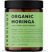 Erbology Organic Moringa Leaf Powder 90g Immunity Support Vegan GMO Free