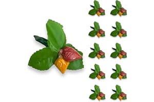 LOVENSPIRE Haldi Kumkum Packets Bulk 10 PC Strawberry Style Mini Packs Premium Sindoor and Turmeric Powder Combo Hindu Thamboolam Set for Indian Wedding Havan Durga Puja Festive Essentials Return Gift