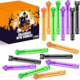 Boo Basket Goodie Bag Stuffers 200 Pcs-Mini Bubble Wands for Toddlers | Halloween Toys Gifts Treats Non Candy for Kids, Small Birthday Party Favors Supplies Class Treasure Box Prizes Trinkets Stuff