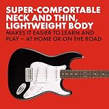 Fender Squier Debut Stratocaster Laurel Fingerboard White Pickguard Black view 3